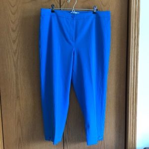 Royal blue cropped pants